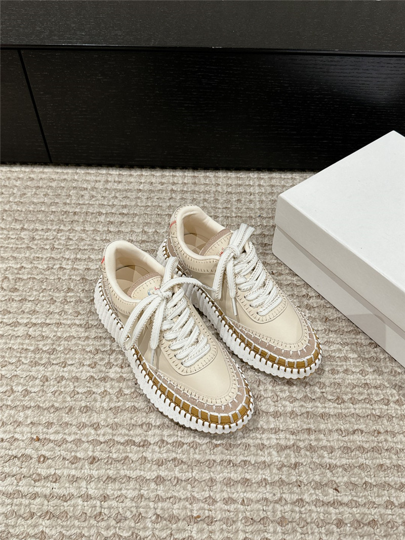 Chloé Nama Woven Platform Sneakers