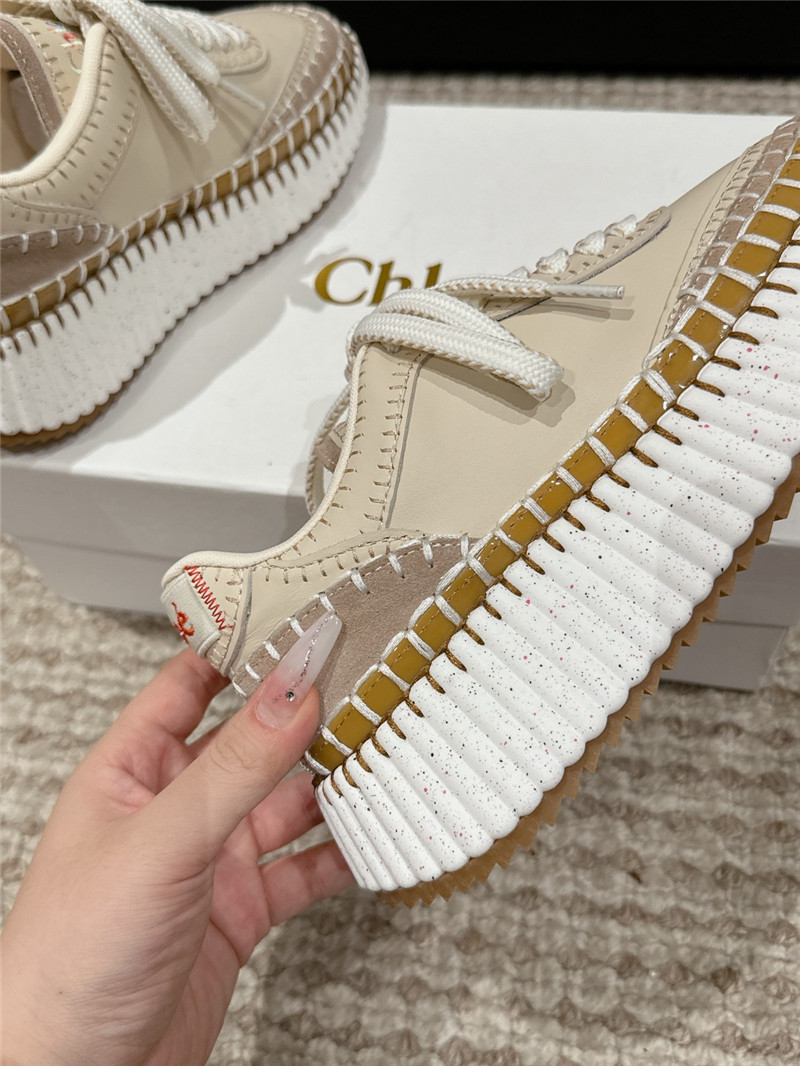 Chloé Nama Woven Platform Sneakers