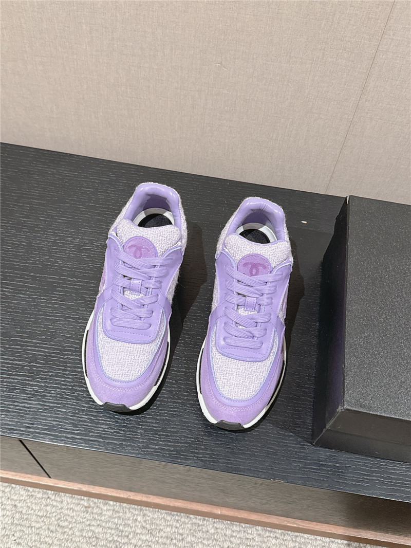 Ch**el purple logo sneakers
