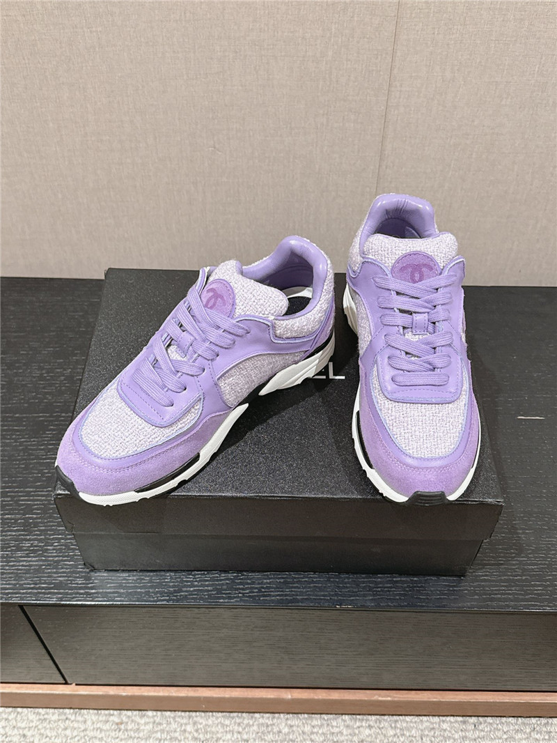 Ch**el purple logo sneakers