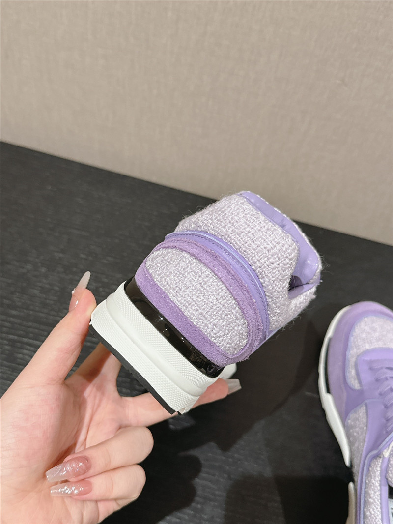 Ch**el purple logo sneakers