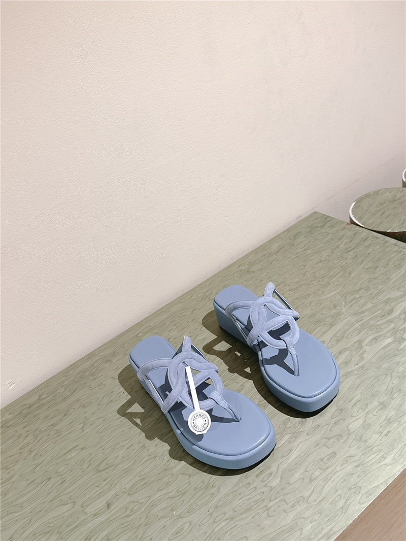 H**me5 gipsy sandal blue goatskin