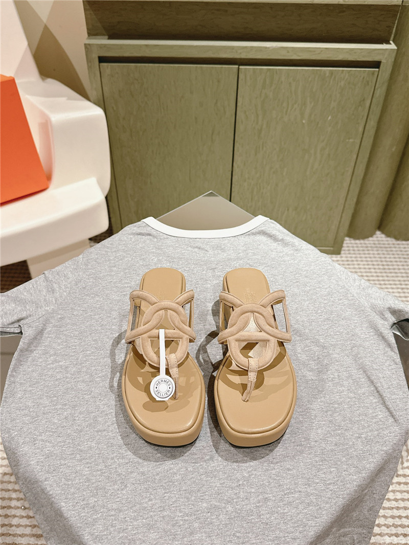 H**me5 gipsy sandal beige goatskin