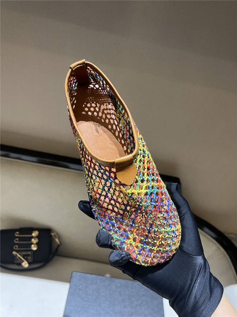 L0r0 P1ana floaty flat moccasin slipper resort multicolor