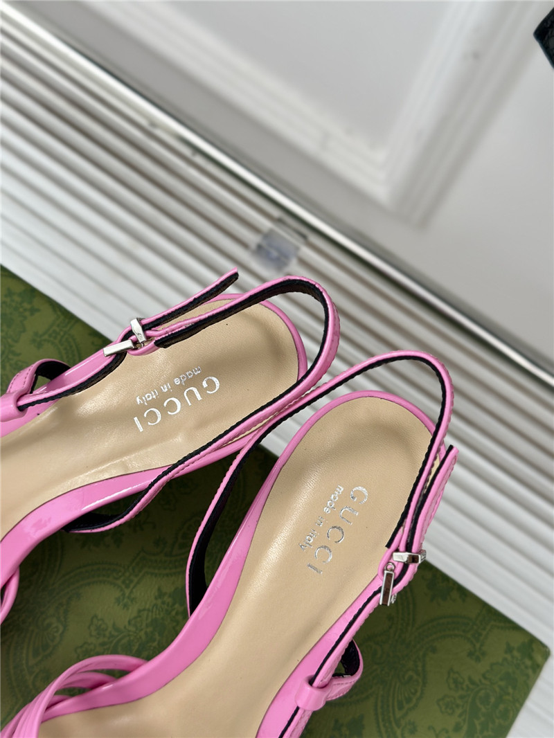 Gvc*1 strappy slingback pump 65mm pink leather