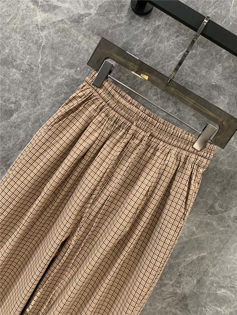 M1um1u elastic waist wide leg casual pants replica d&g clothing