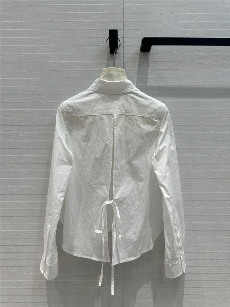 L0ew* lightweight textured cotton poplin shirt replica clothes