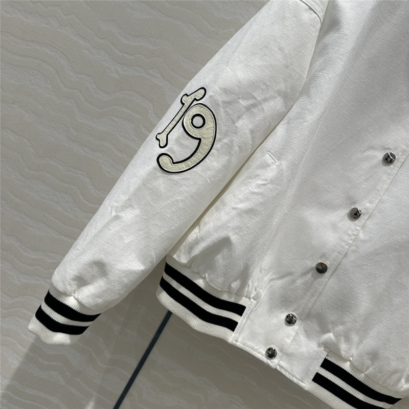 Pra*a ribbed baseball jacket replica clothing sites