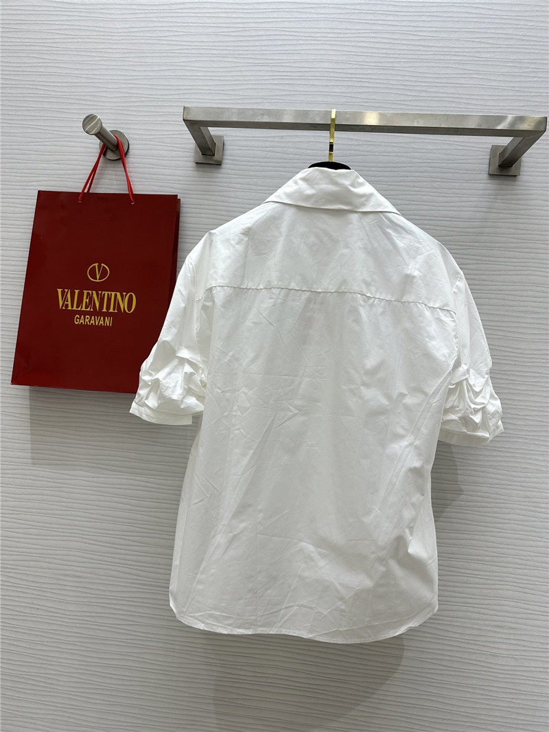 Va1e*ntin0 v-neck design oblique placket shirt replica d&g clothing