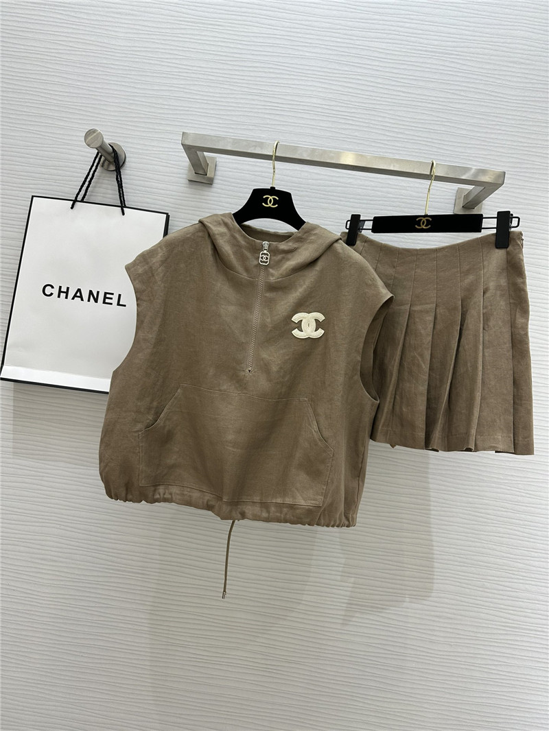 Ch**el vintage linen suit replica designer clothes