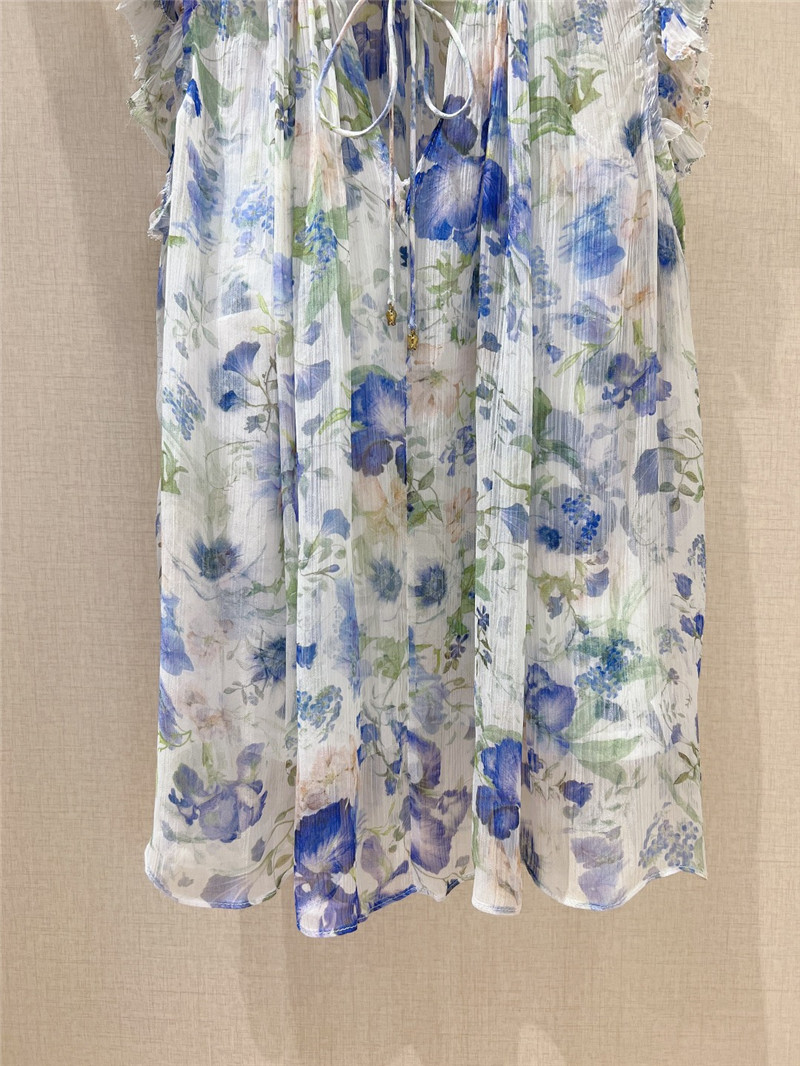 zimm floral print sleeveless shirt replica d&g clothing