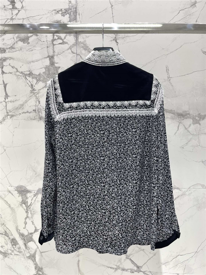 Y51 silk and velvet shirt replica designer clothes
