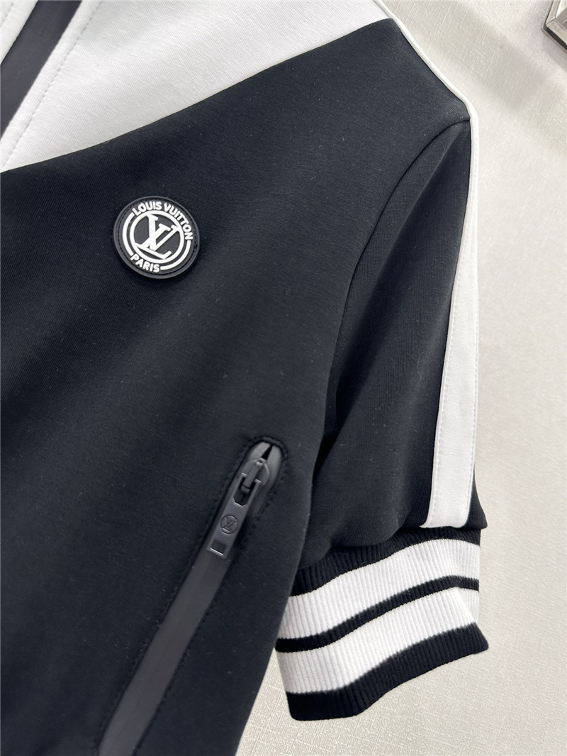 l0vis Vvtt0n lv stand collar ribbed collar short jacket replica clothing