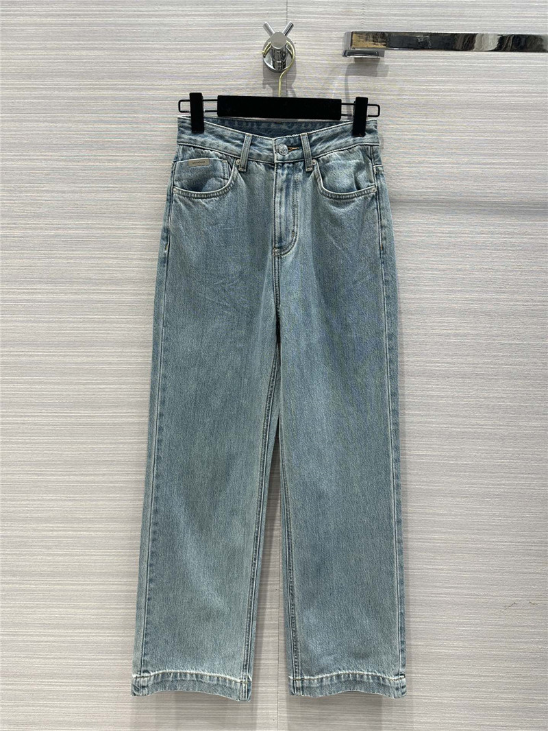 Ba1en*iaga straight wide-leg jeans replicas clothes