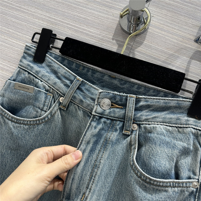 Ba1en*iaga straight wide-leg jeans replicas clothes
