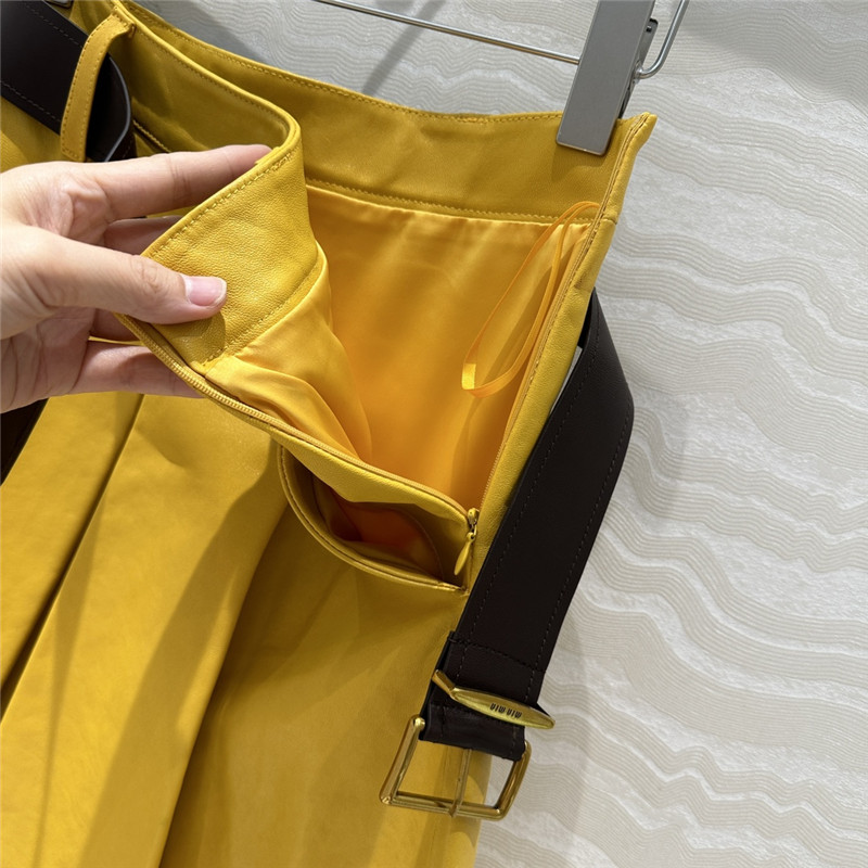 M1um1u lambskin skirt replicas clothes