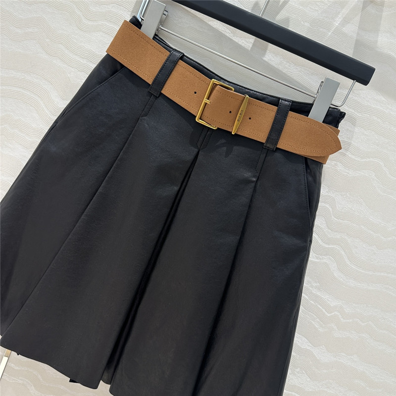 M1um1u lambskin skirt replicas clothes