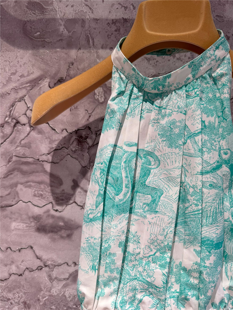 D10r allover floral printed halterneck top