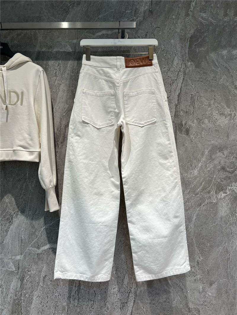 L0ew* white jeans replica designer clothes