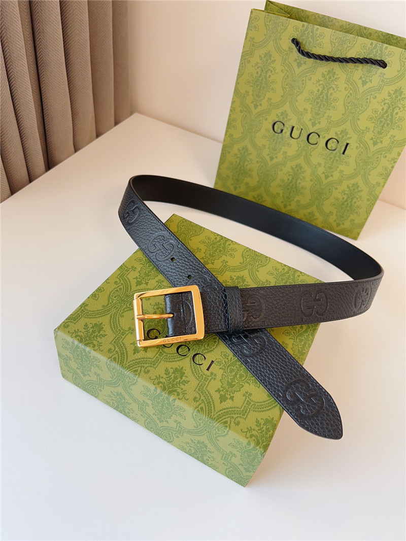 Gvc*1 black leather belt