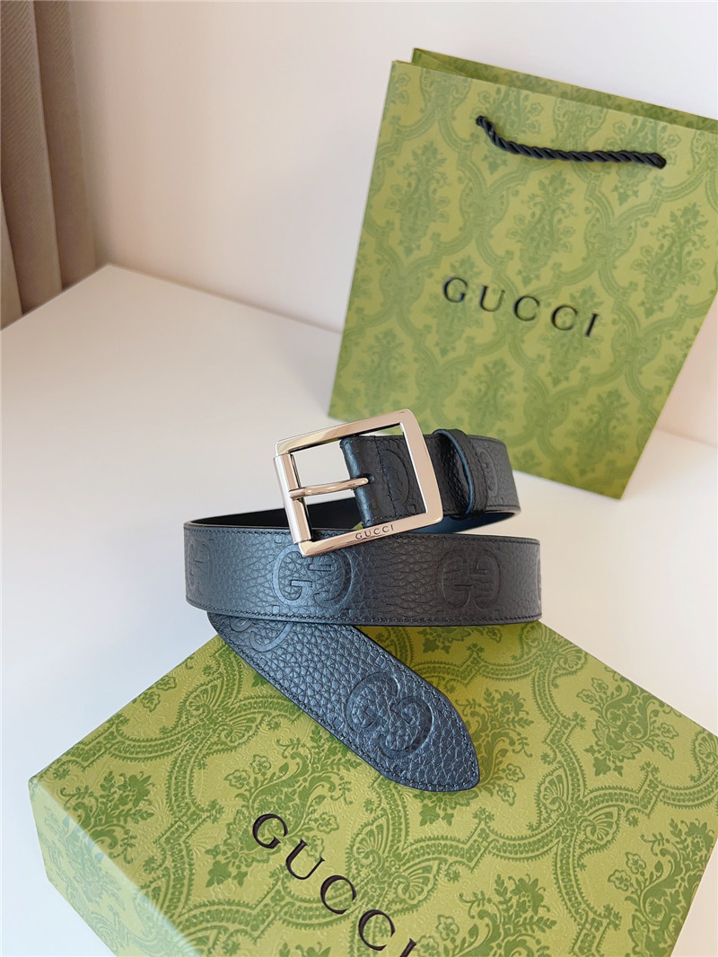 Gvc*1 black leather belt
