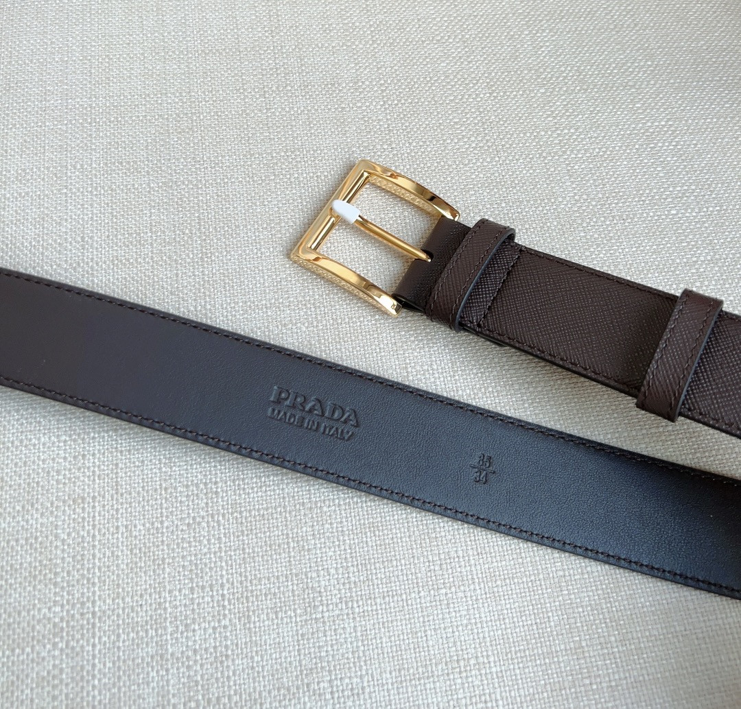Pra*a triangle logo belt