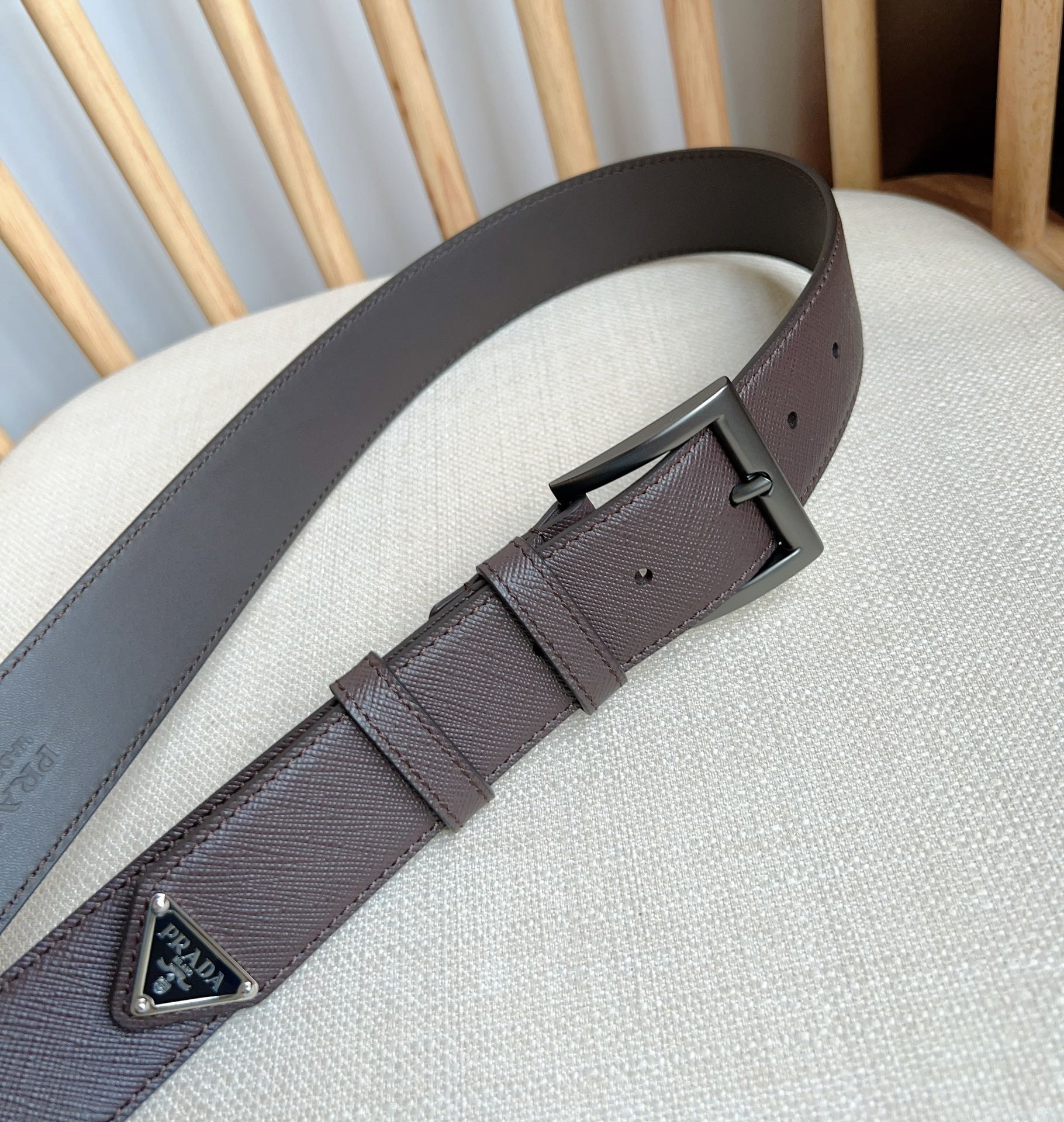 Pra*a triangle logo belt
