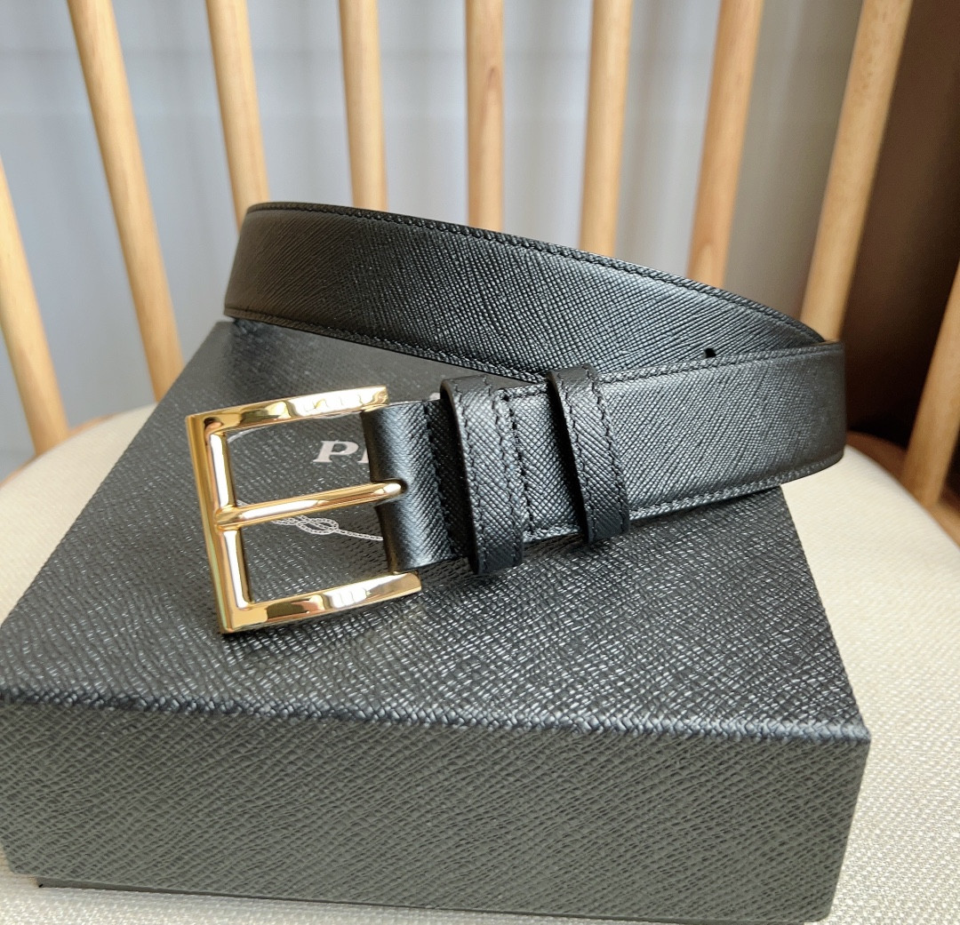Pra*a triangle logo belt