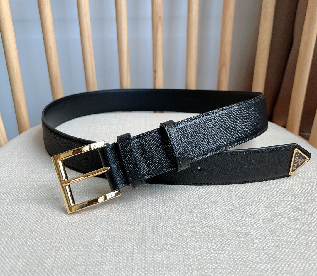 Pra*a triangle logo belt