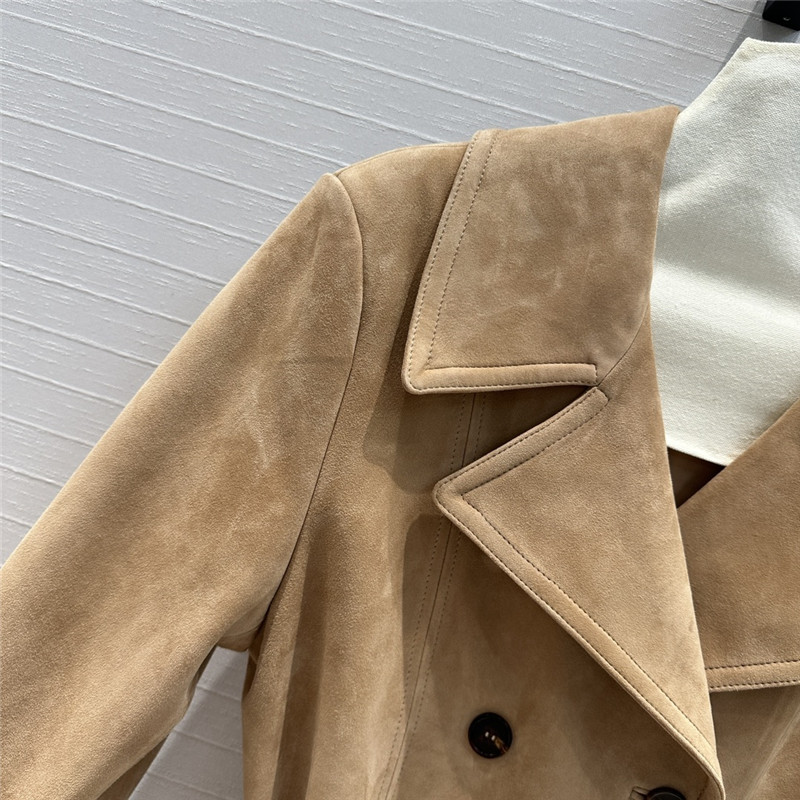 M1um1u suede windbreaker jacket replica clothes