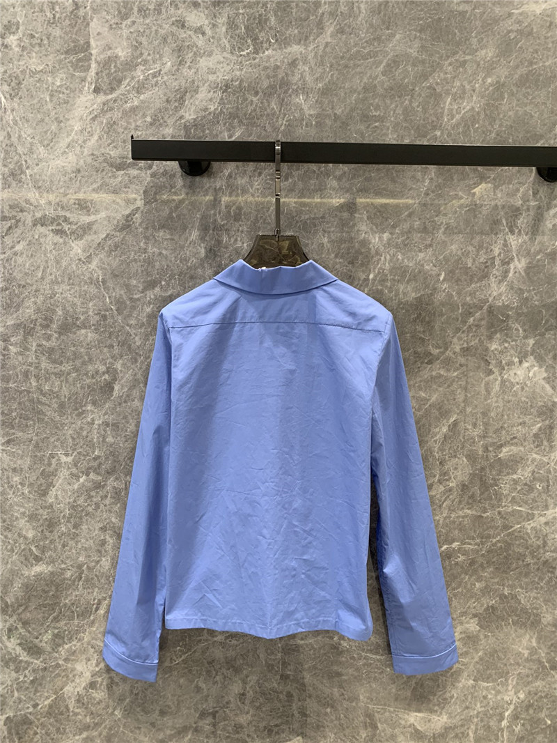 M1um1u cotton poplin long-sleeved shirt replica clothes