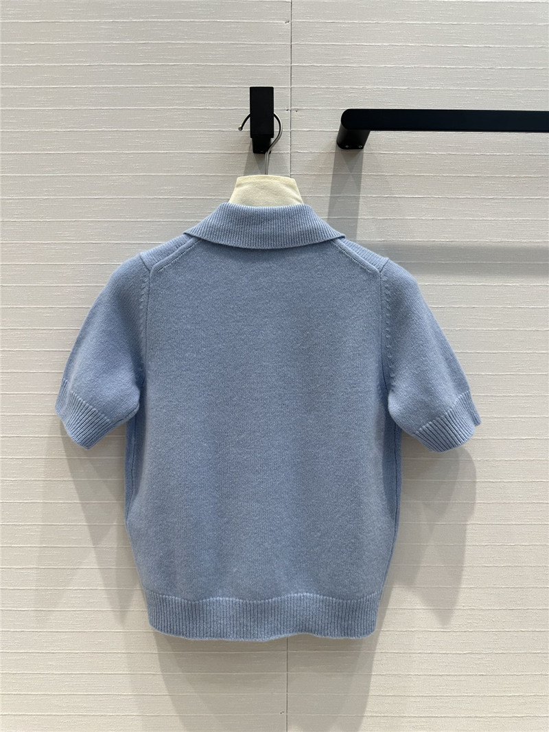 Gvc*1 polo collar short sleeve sweater replica clothing sites