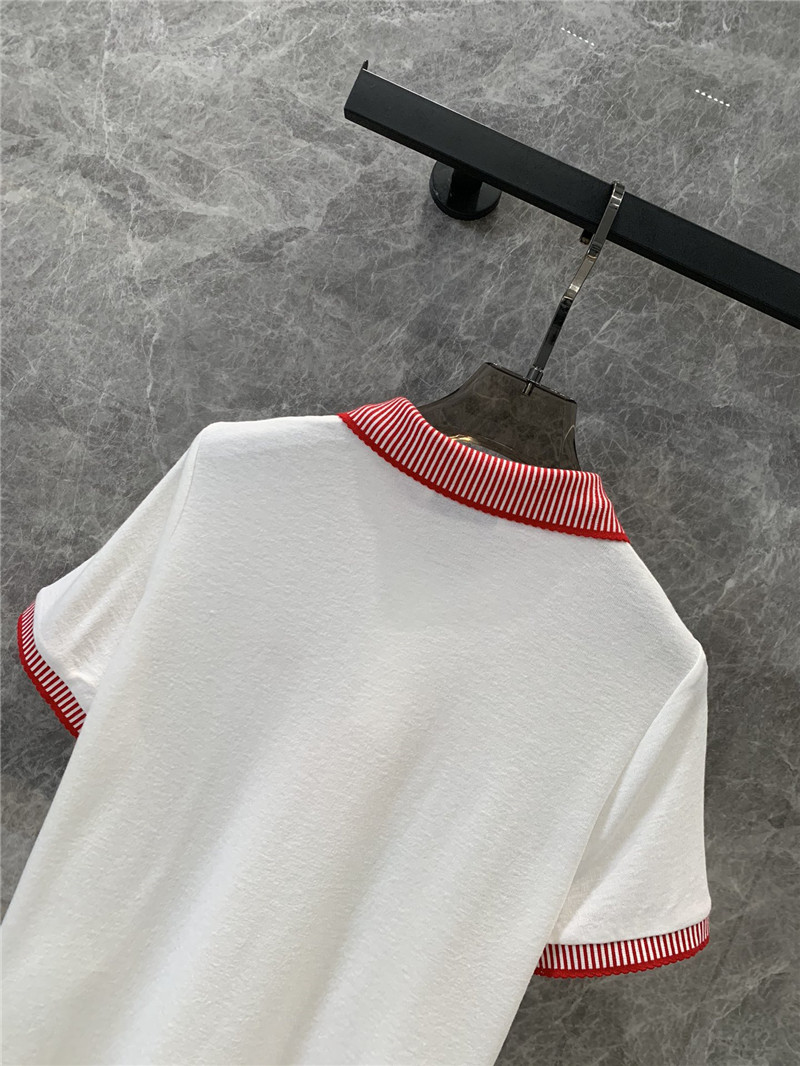M1um1u lpolo collar short-sleeved t-shirt replica clothes