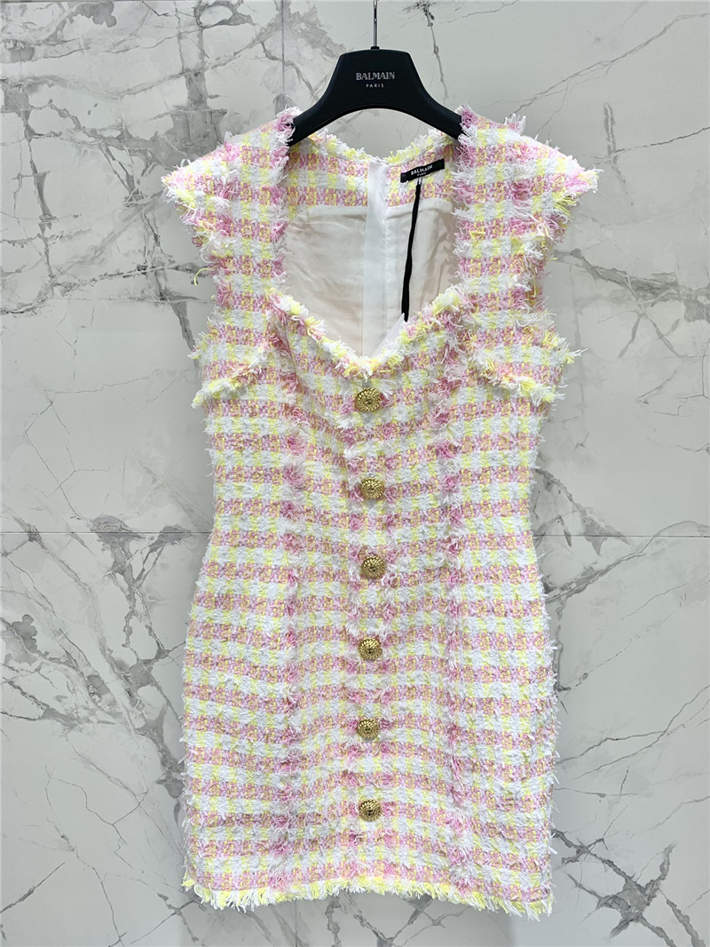 Balmain rough dress replica designer clothes