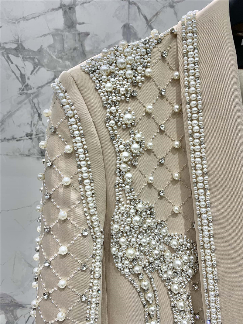 Balmain heavy pearl suit jacket replica d&g clothing