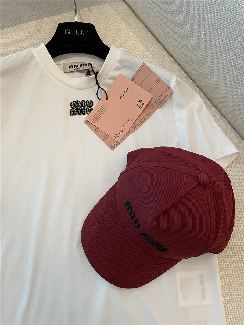 M1um1u beaded short sleeve replica clothing sites