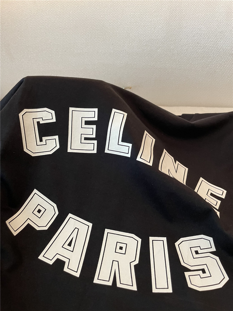 Ce1i*e printed letter short sleeve replica designer clothes