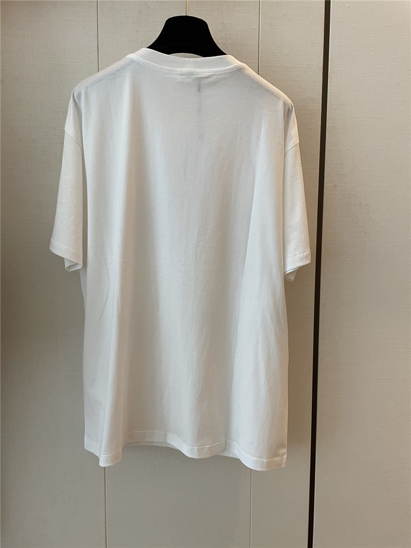 Ce1i*e printed letter short sleeve replica designer clothes