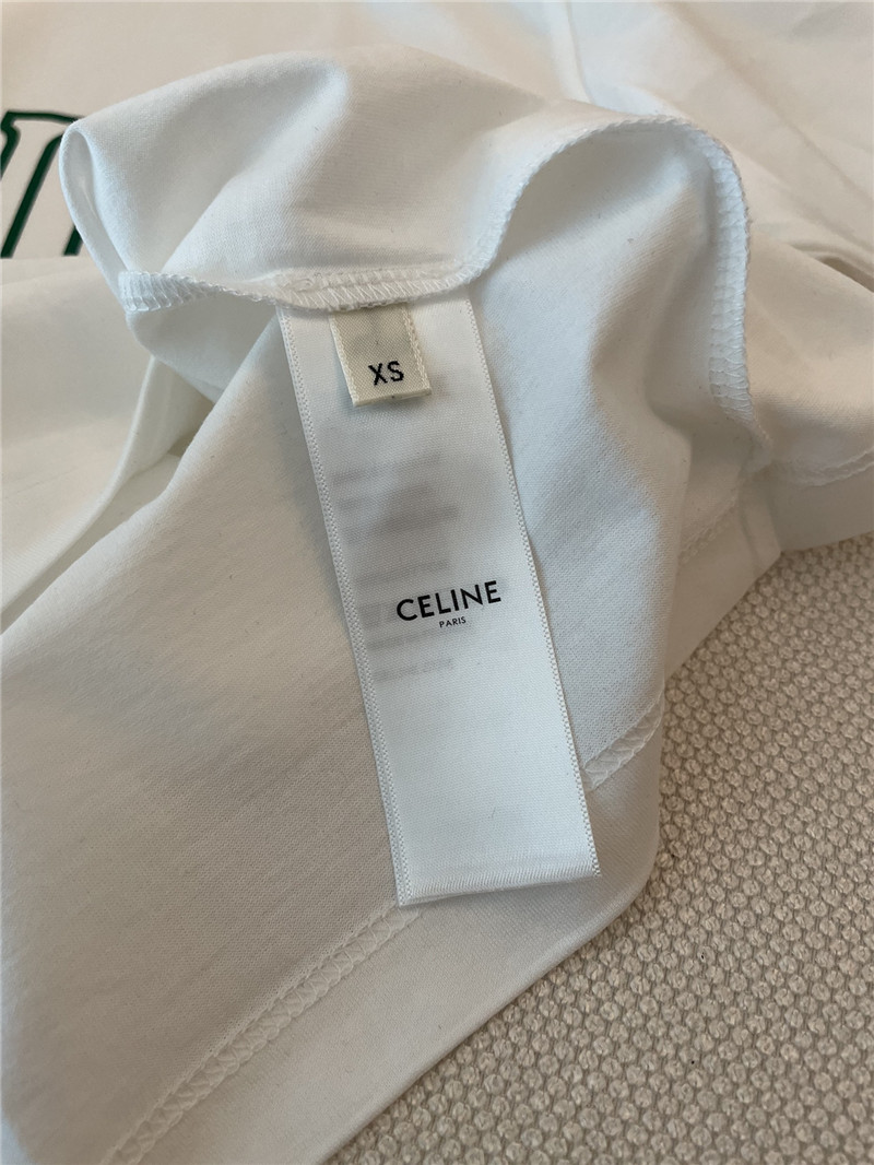 Ce1i*e printed letter short sleeve replica designer clothes