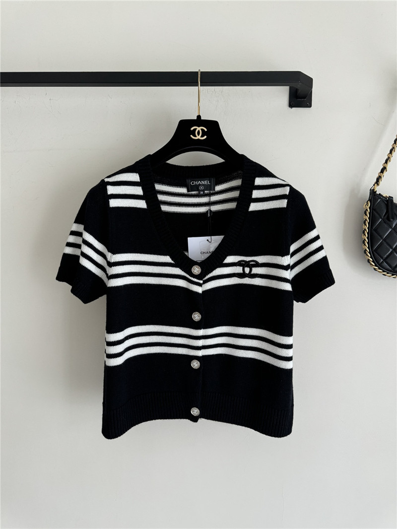 Ch**el striped cardigan replica d&g clothing