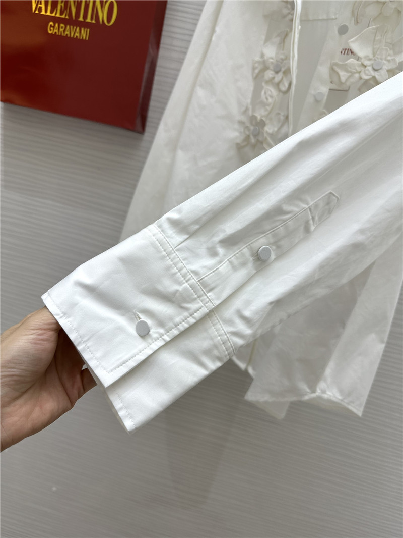 Va1e*ntin0 three-dimensional pile flower shirt replica d&g clothing