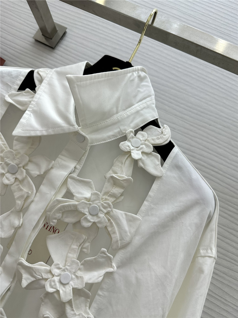 Va1e*ntin0 three-dimensional pile flower shirt replica d&g clothing