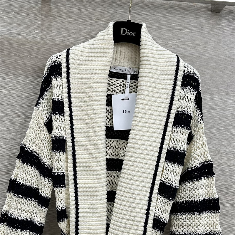 D10r navy striped knitted jacket replica d&g clothing