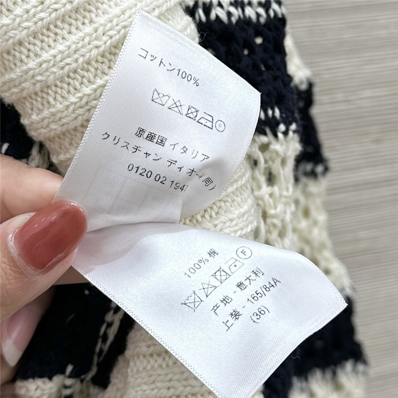 D10r navy striped knitted jacket replica d&g clothing