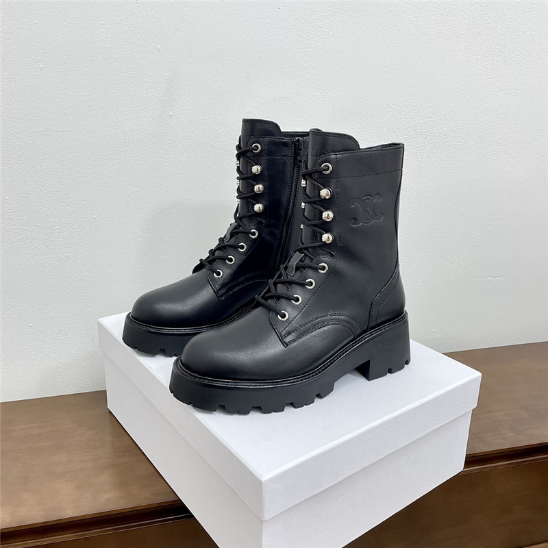 Ce1i*e black triomphe rangers lace-up boot