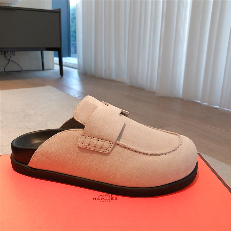 H**me5 go mule beige suede