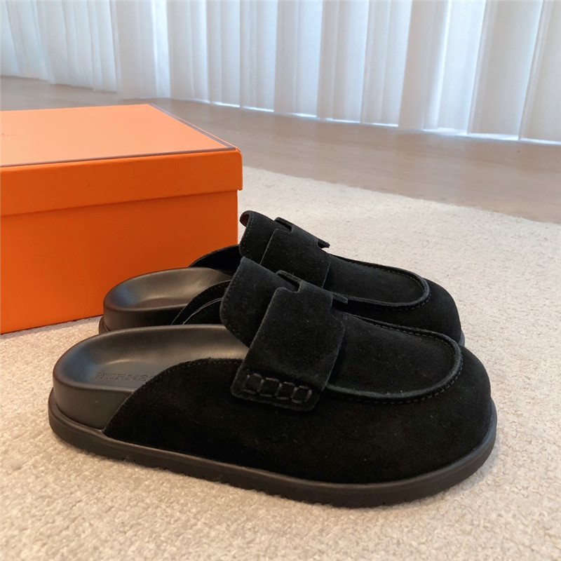 H**me5 go mule black suede