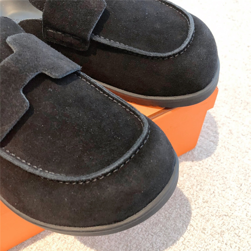 H**me5 go mule black suede