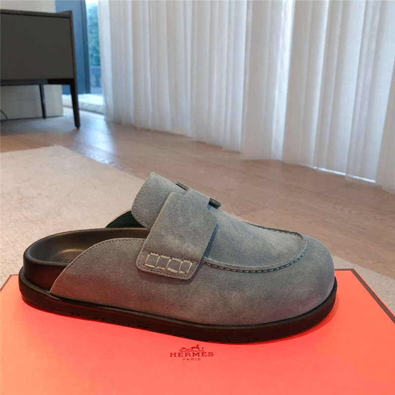 H**me5 go mule grey suede