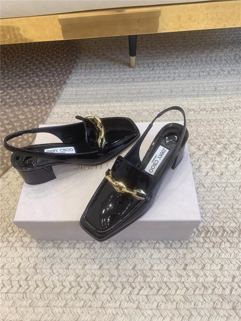 J1m*y Ch00 new chain slingback sandals replica shoes